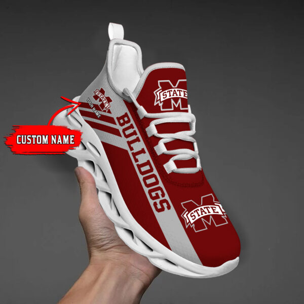 Mississippi State Bulldogs Custom Name PERSONALIZED MAX SOUL SHOES DS004