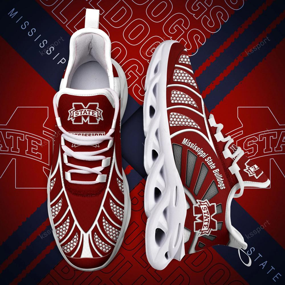 Mississippi State Bulldogs Max Soul Clunky, Black And White Running Shoes