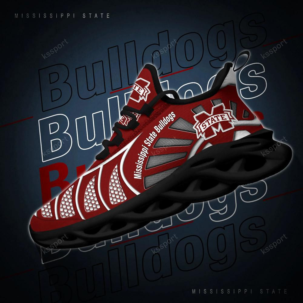 Mississippi State Bulldogs Max Soul Clunky, Black And White Running Shoes