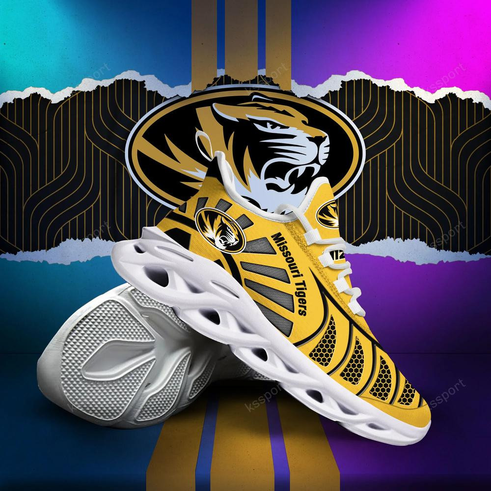 Missouri Tigers Max Soul Clunky, Black And White Running Shoes