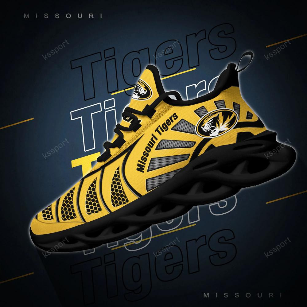 Missouri Tigers Max Soul Clunky, Black And White Running Shoes