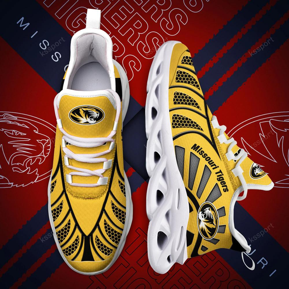 Missouri Tigers Max Soul Clunky, Black And White Running Shoes