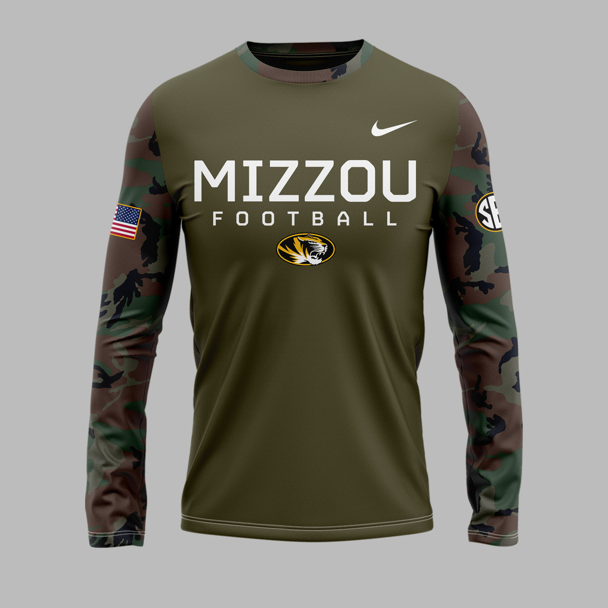 Mizzou Football Military Appreciation Hoodie
