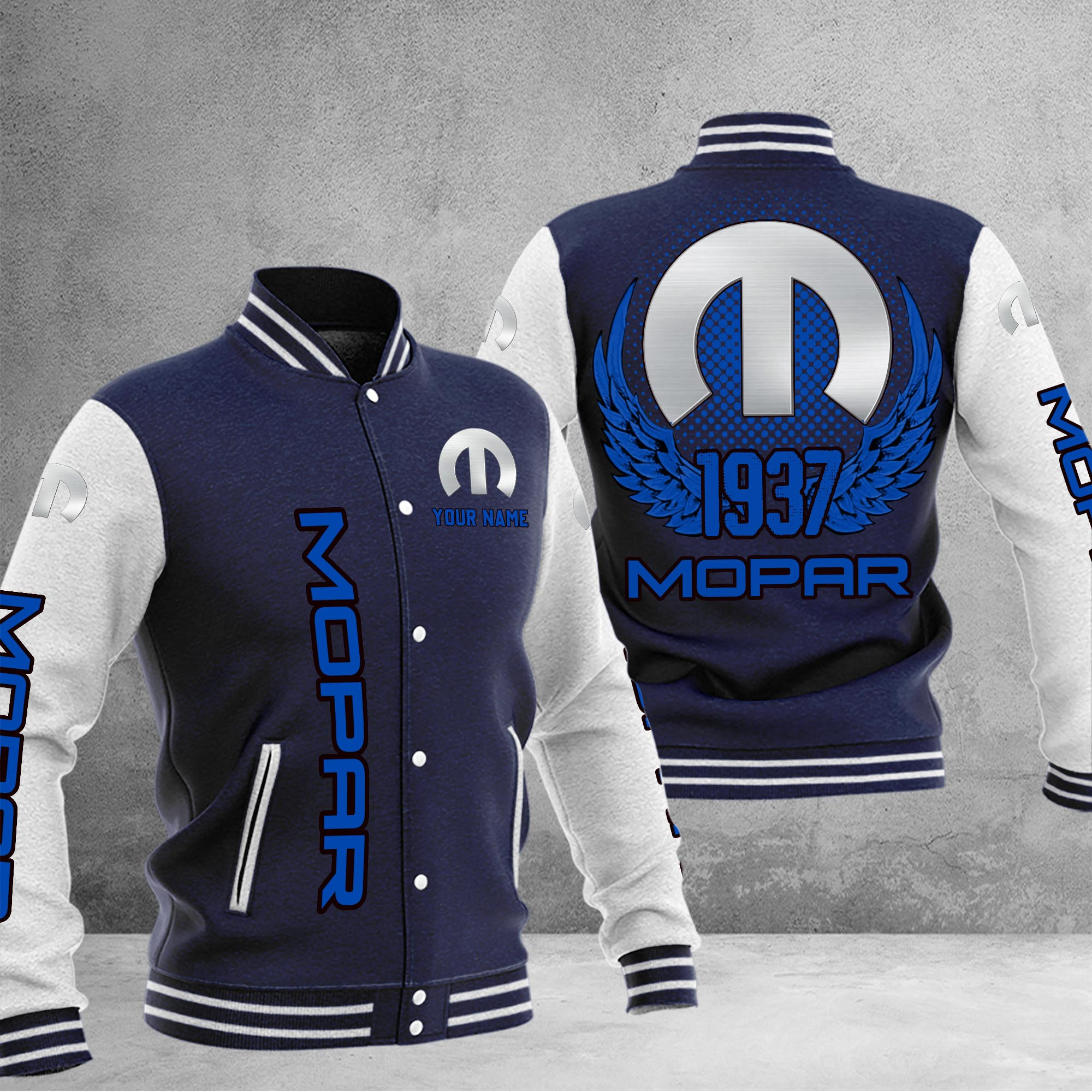 Mopar DMHJ1064 Baseball Jacket Multicolor
