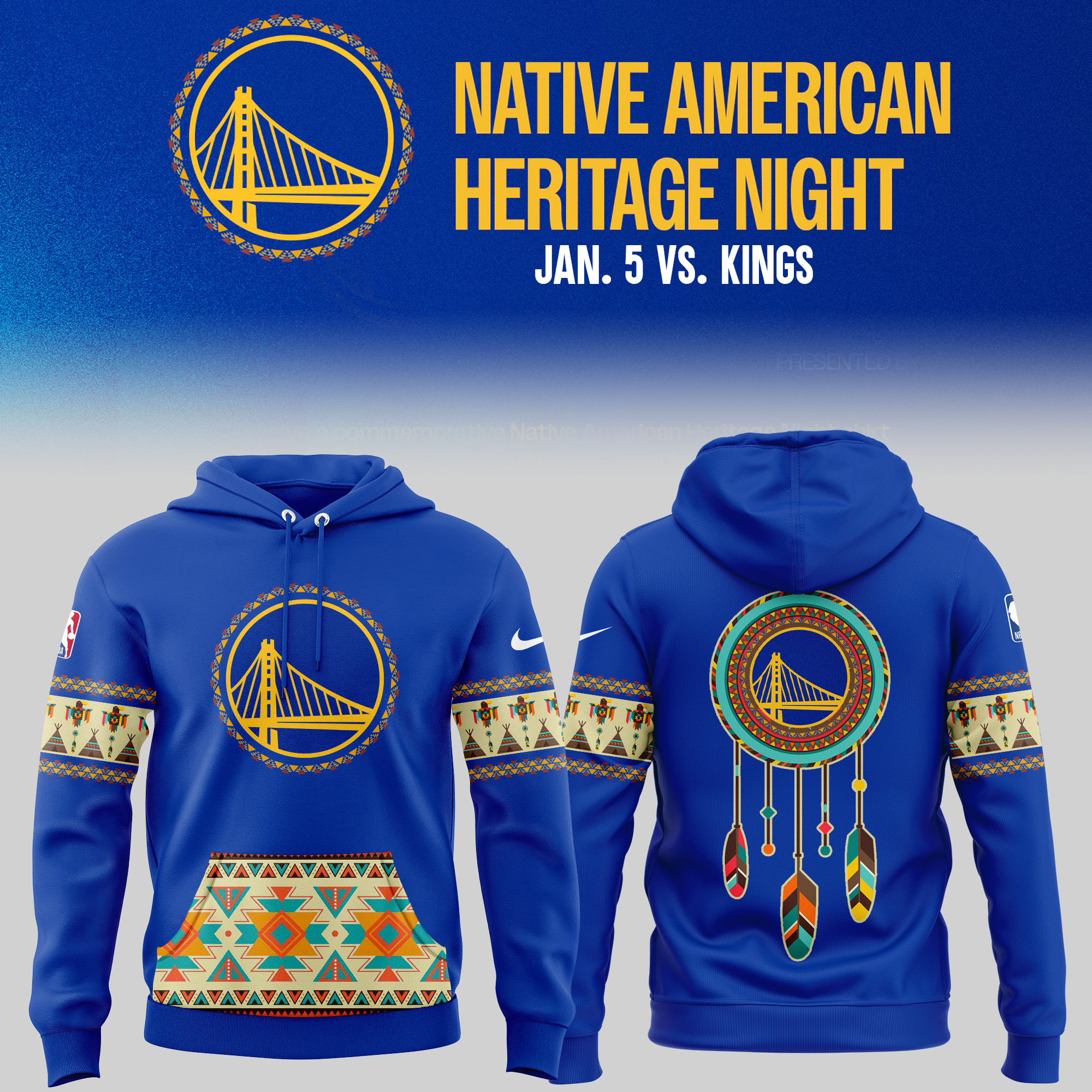 Native American Heritage Night Golden State Warriors Basketball Hoodie