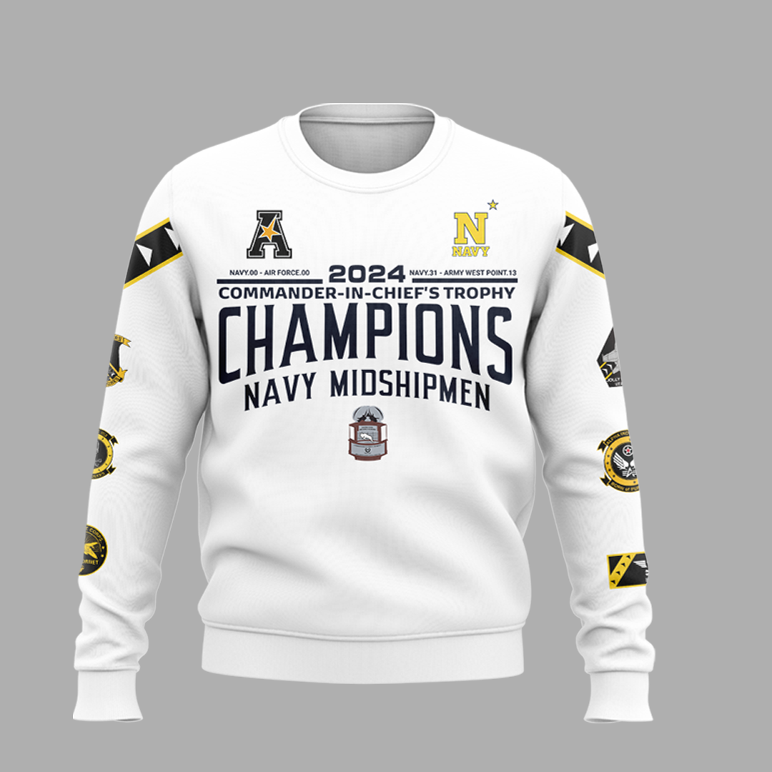 Navy Midshipmen CIC Trophy Champions Hoodie