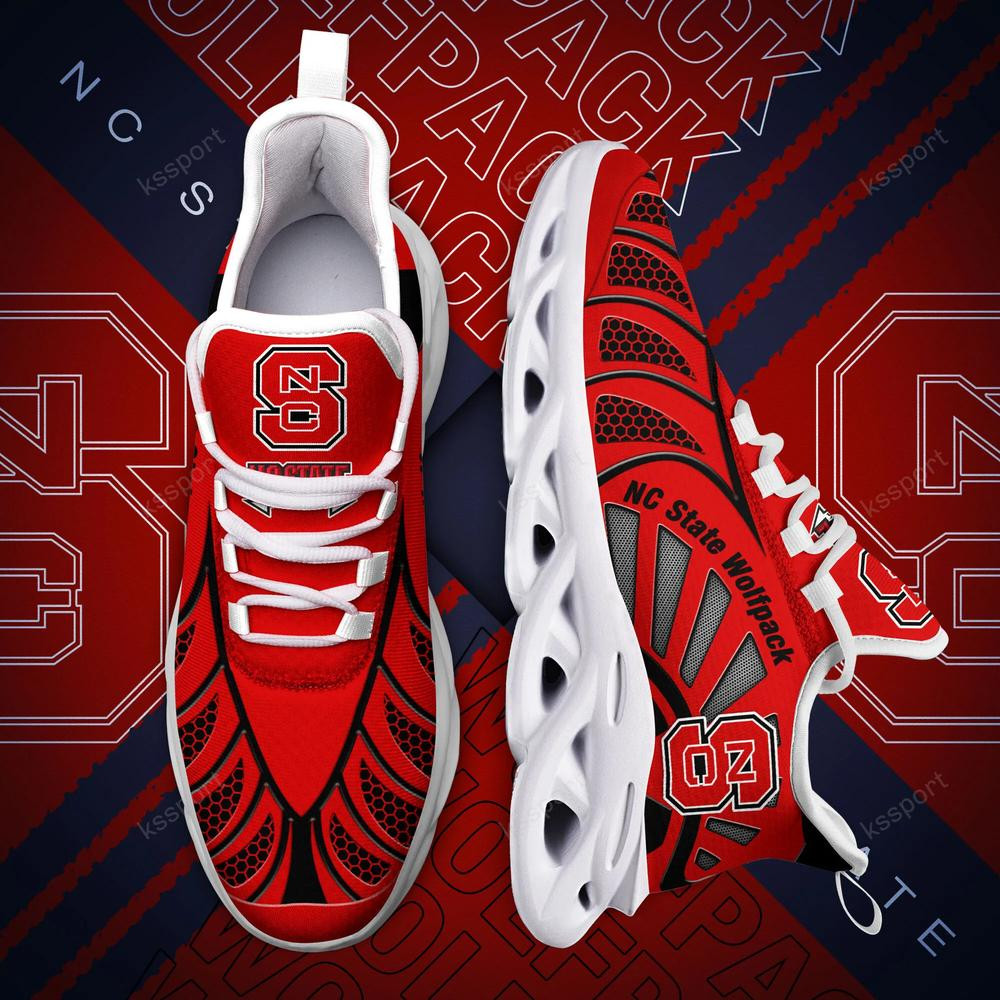 Nc State Wolfpack Max Soul Clunky, Black And White Running Shoes