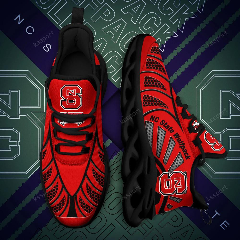 Nc State Wolfpack Max Soul Clunky, Black And White Running Shoes