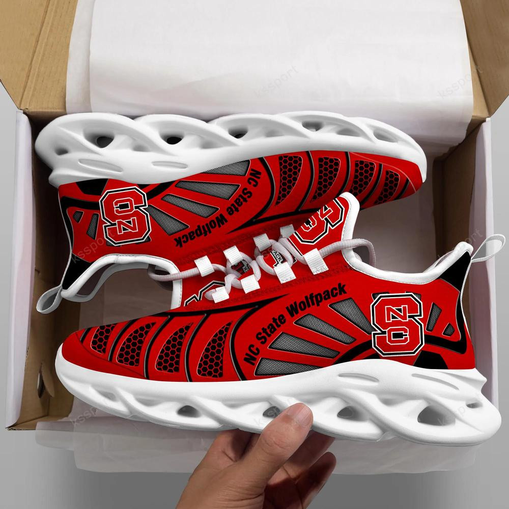 Nc State Wolfpack Max Soul Clunky, Black And White Running Shoes