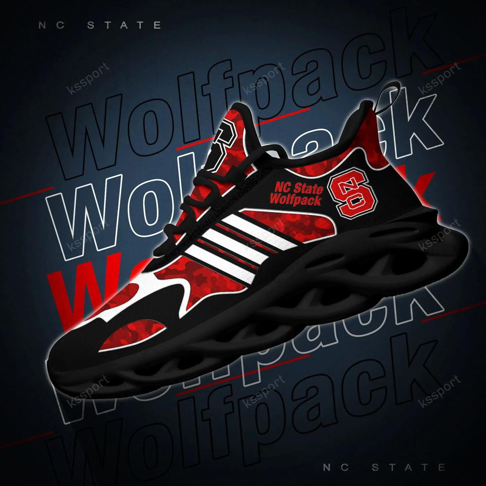 Nc State Wolfpack Max Soul Clunky, Camo Running Sneakers For Fan Ever