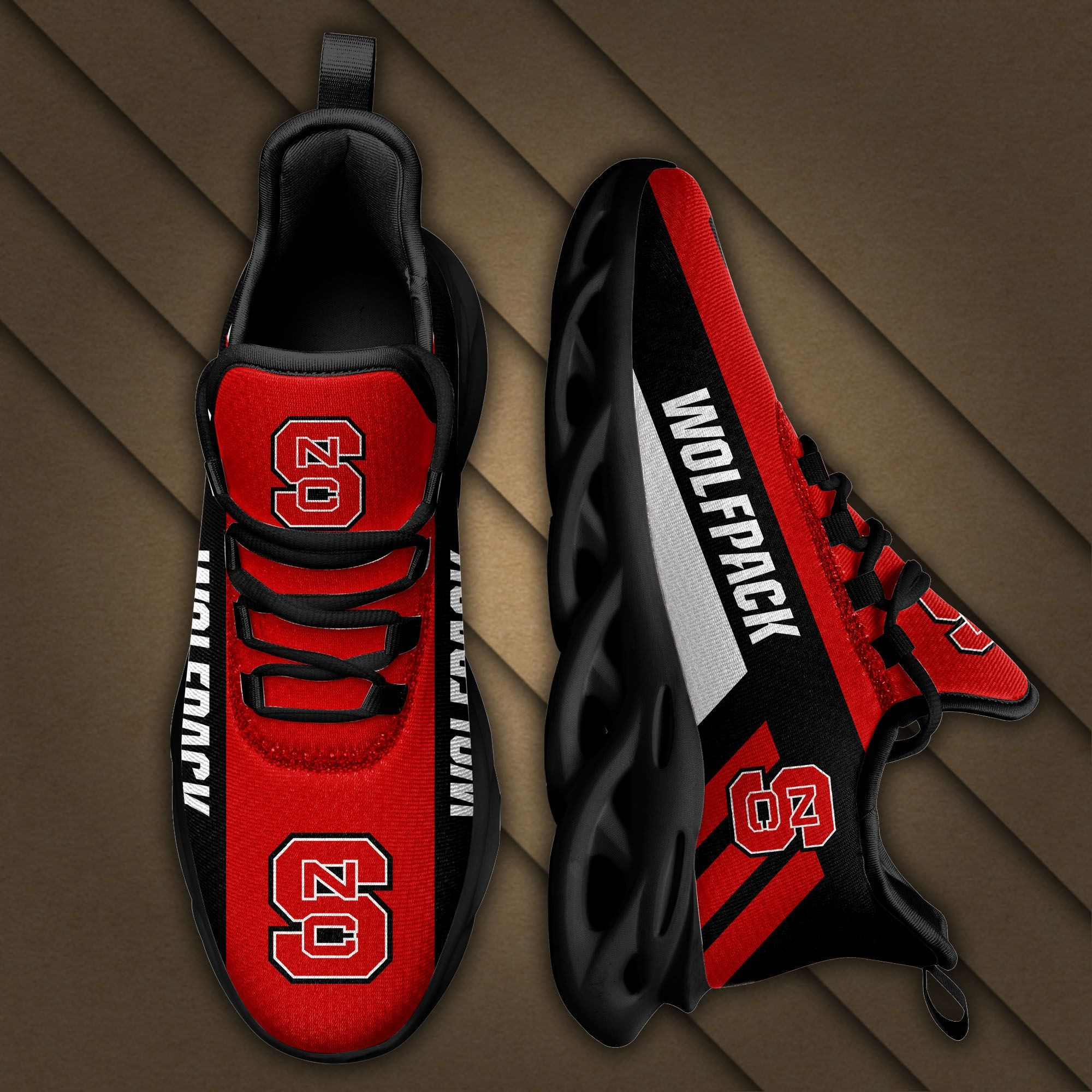 NC State Wolfpack Max Soul Sneakers Shoes