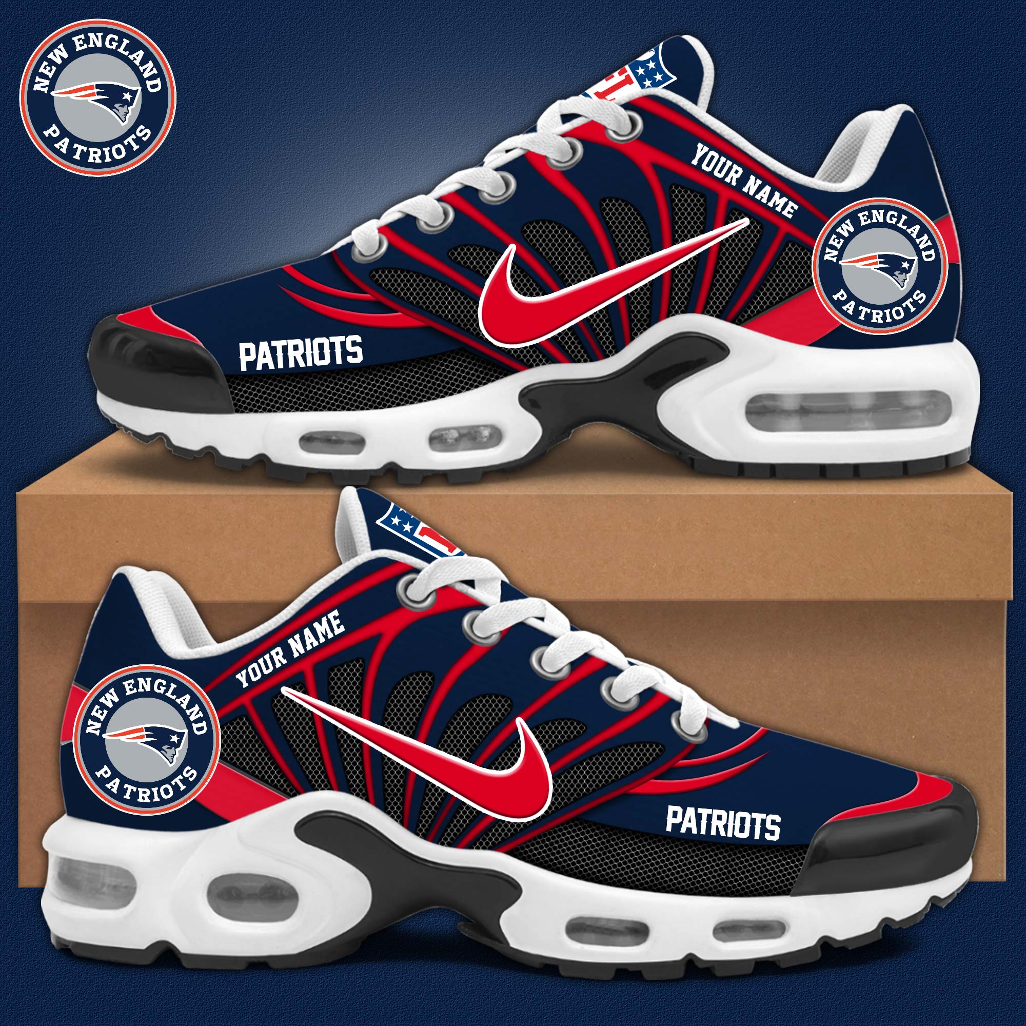 New England Patriot Sneakers 2024
