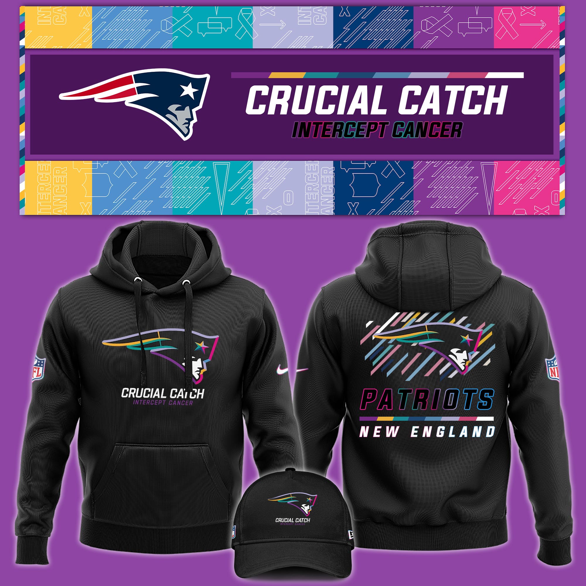New England Patriots Crucial Catch Hoodie