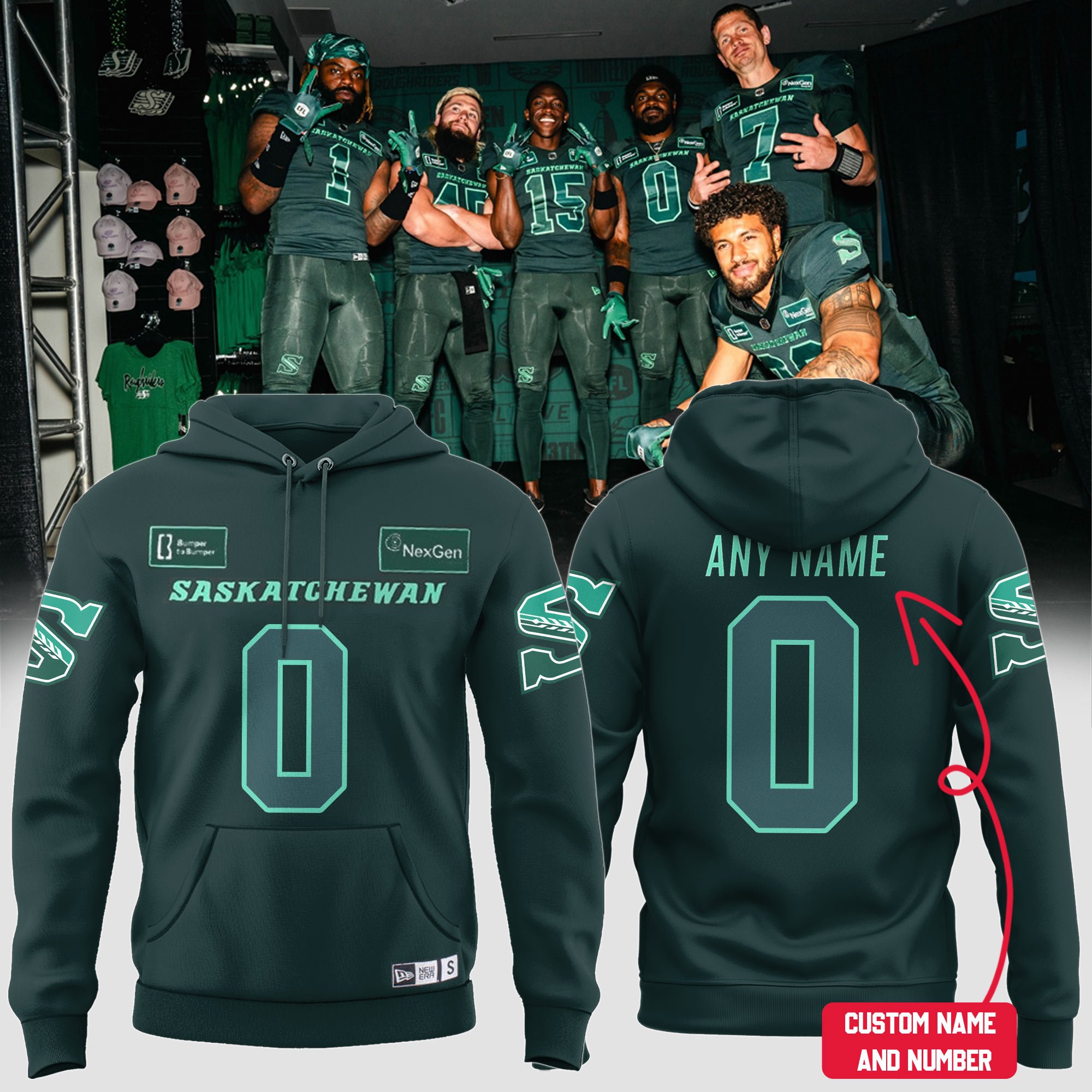 New Hoodie Saskatchewan Roughriders Limitted edition