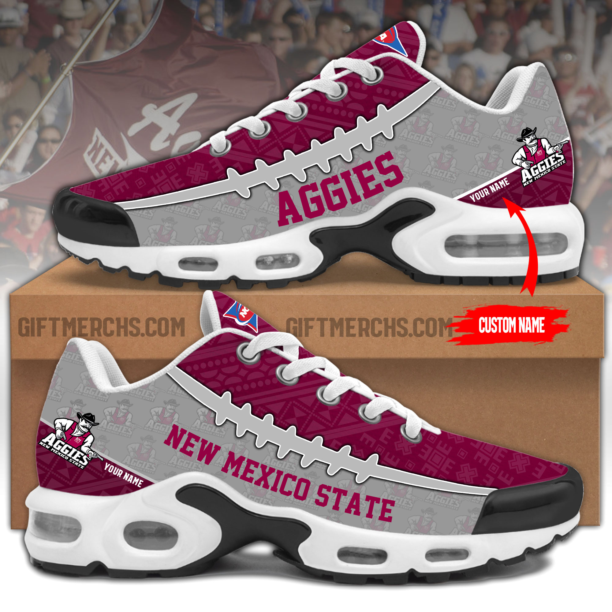 New Mexico State Personalized Shoes
