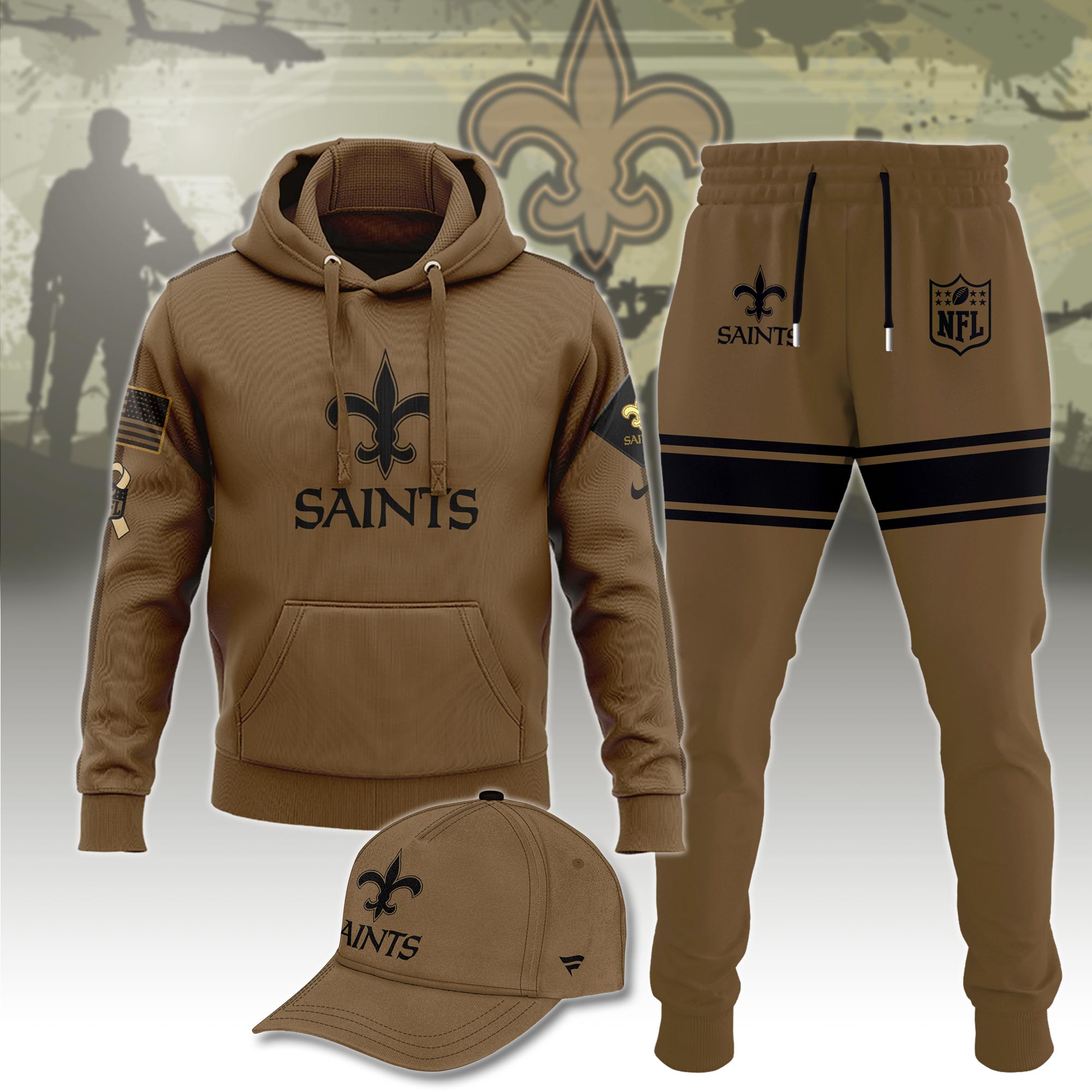 New Orleans Saints Veterans Hoodie
