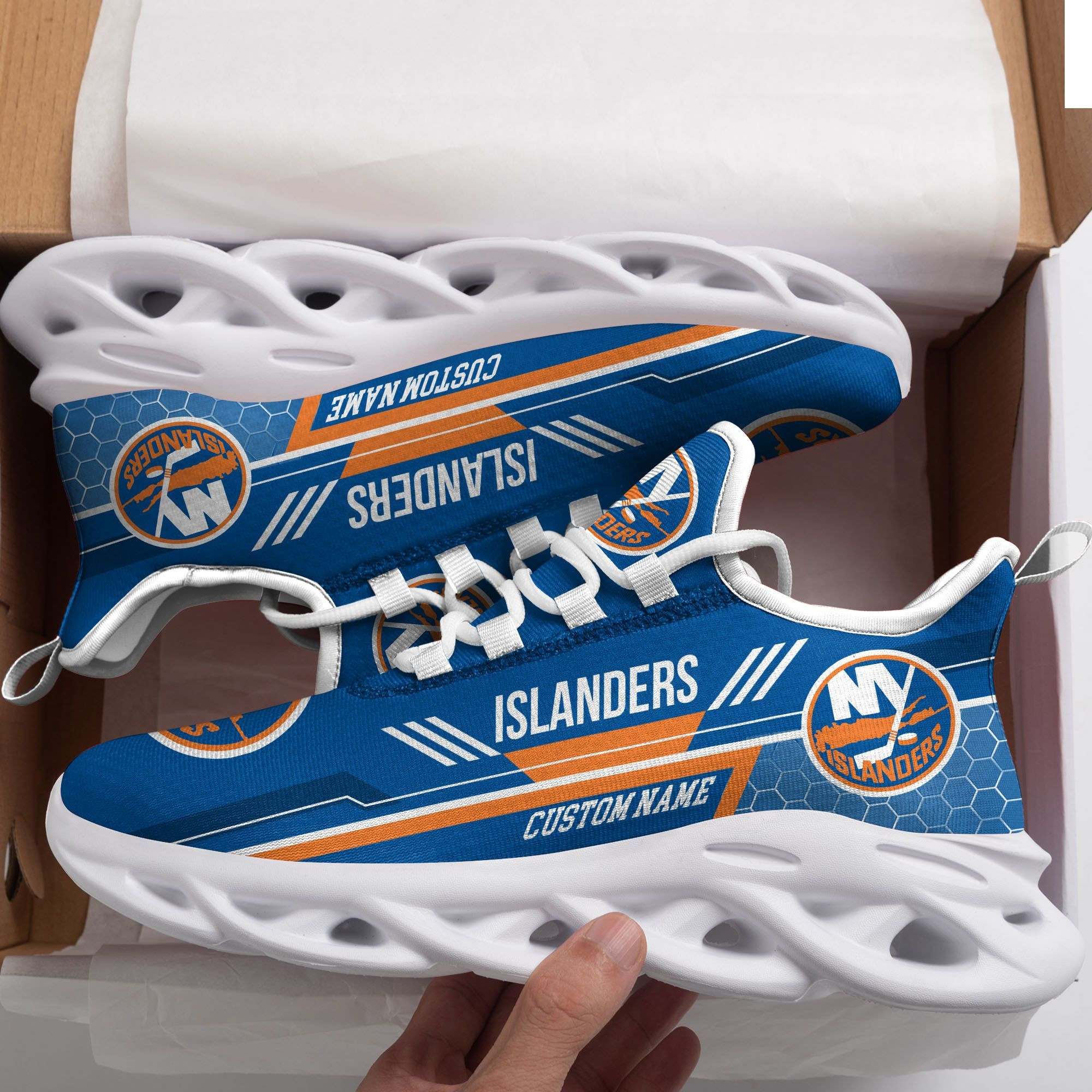 New York Islanders Custom Personalized Max Soul Sneakers Shoes