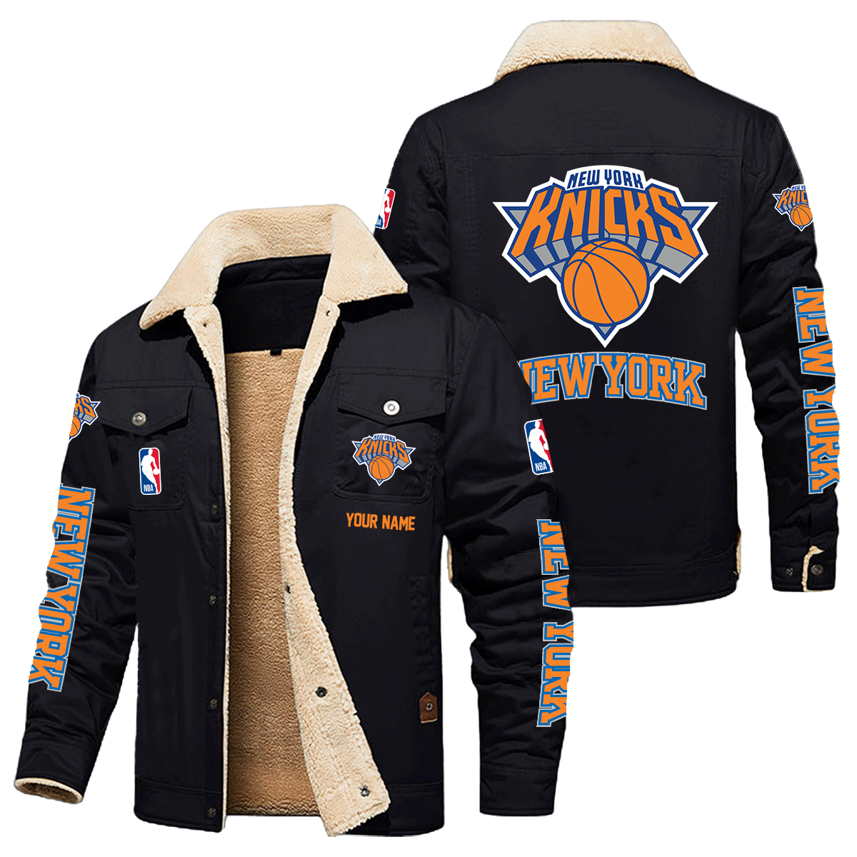 New York Knicks H111 Fleece Jacket SP12042403ID10DS10