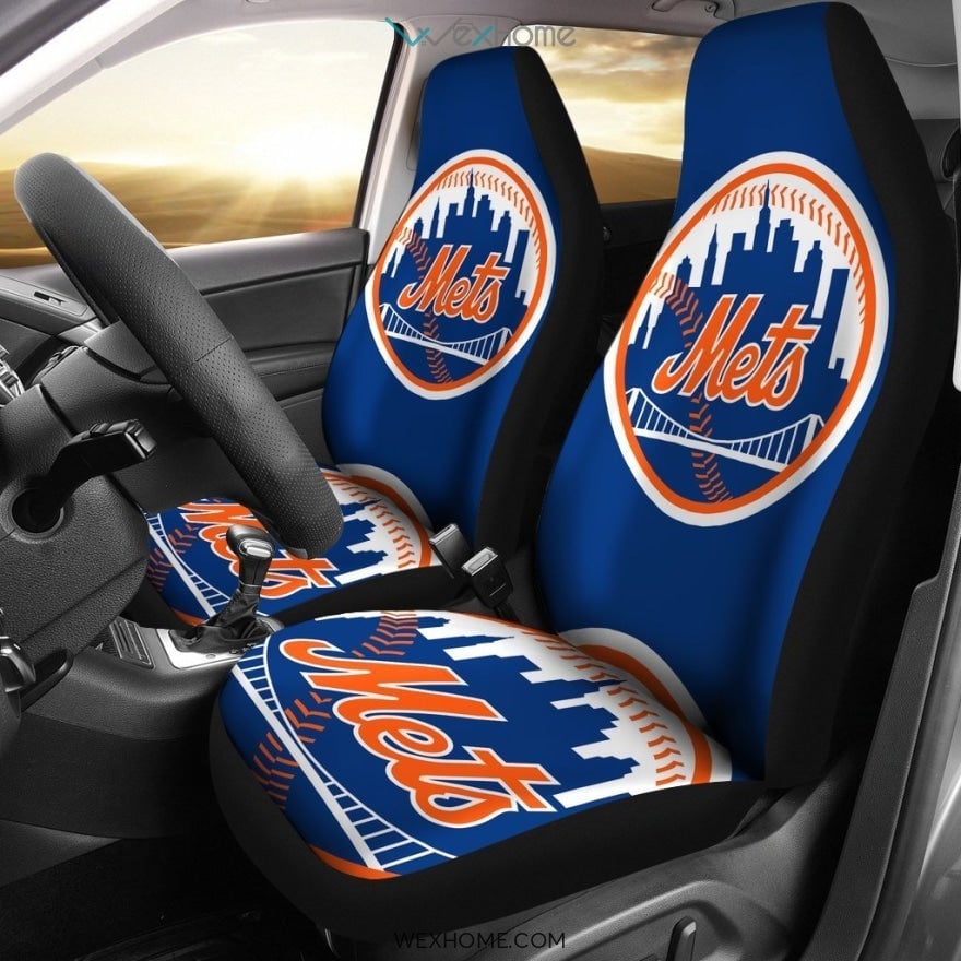 New York Mets Car Seat Covers Amazing Gift Ideas Accessories Car 2021