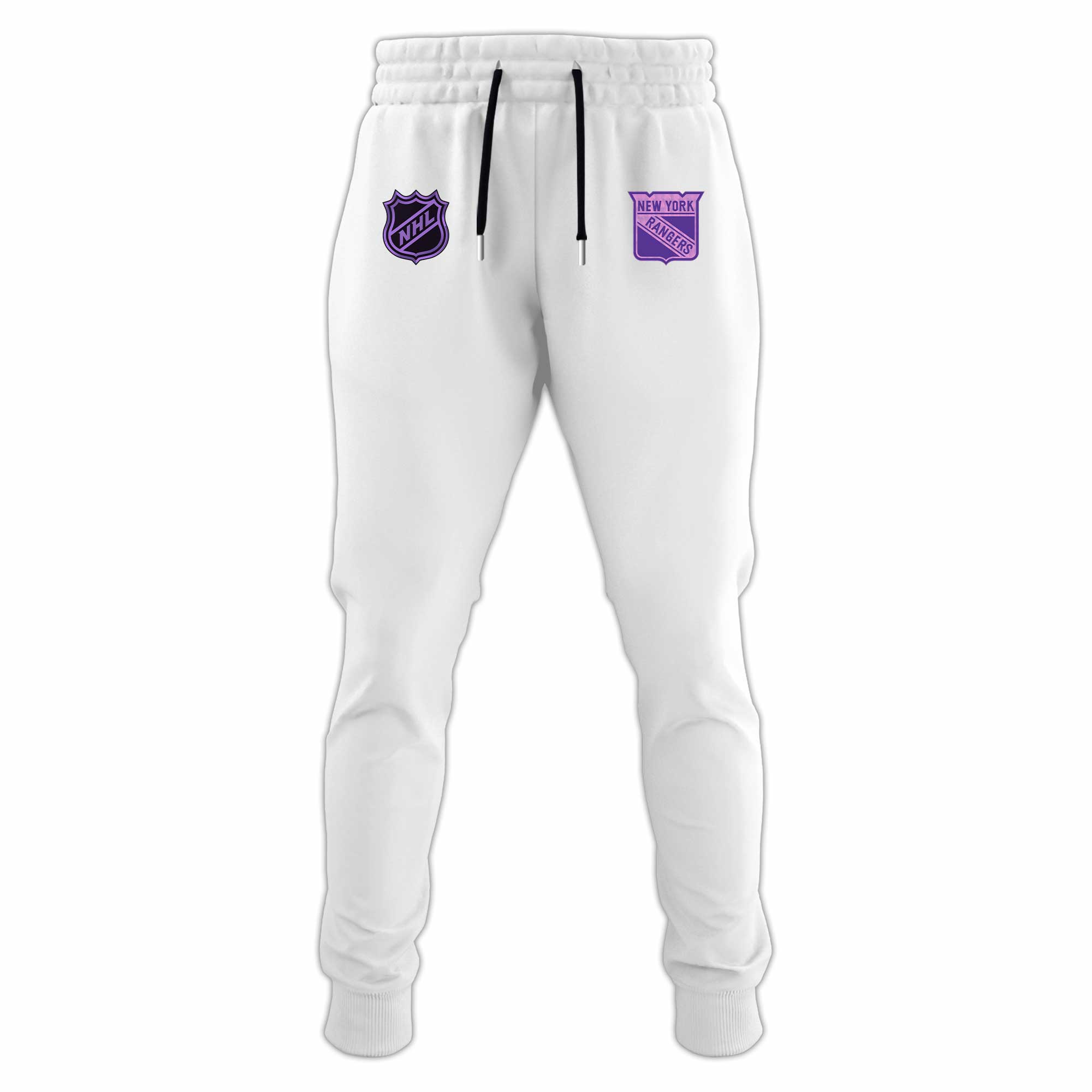 New York Rangers x Hockey Fights Cancer White Hoodie 2024