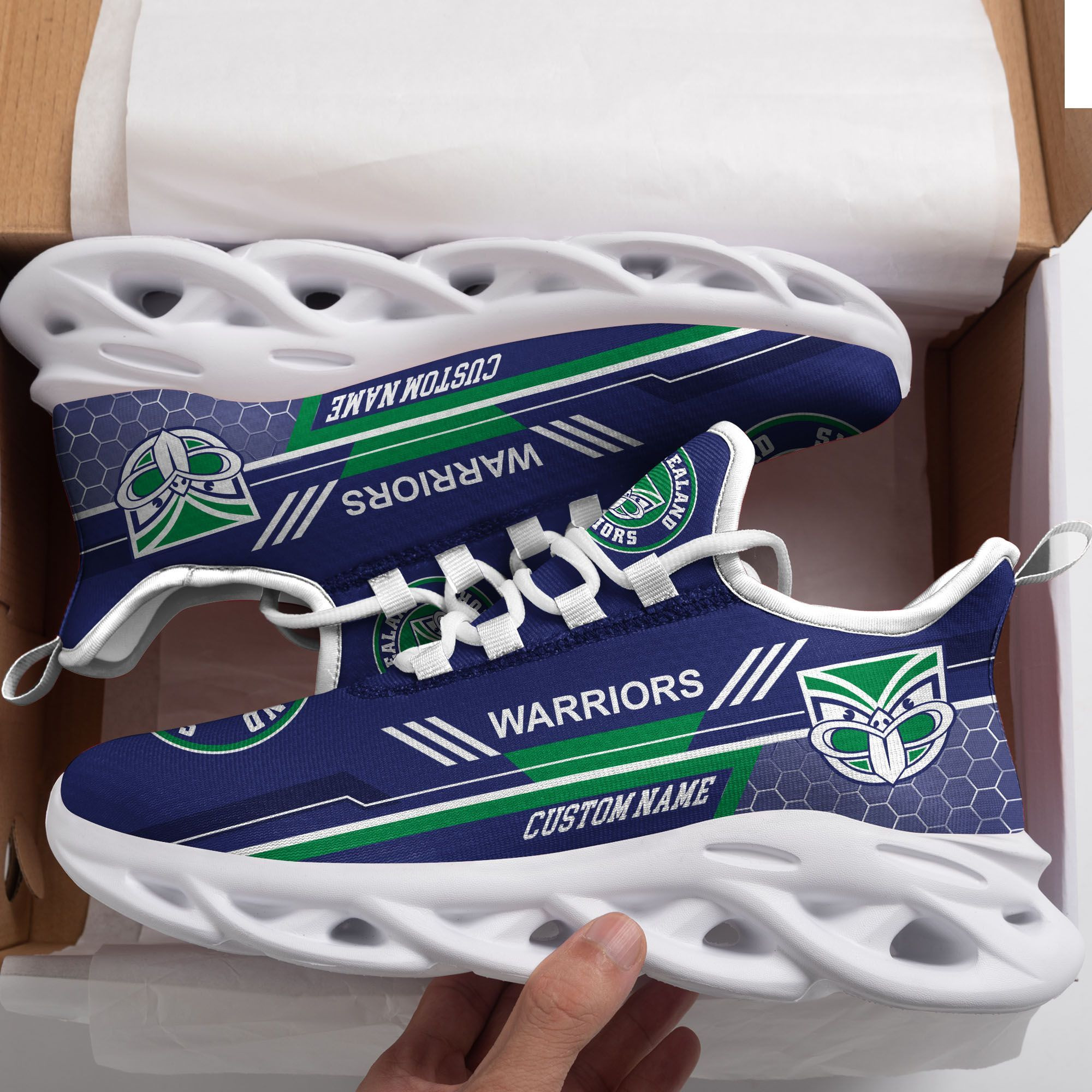 New Zealand Warriors Custom Personalized Max Soul Sneakers Shoes