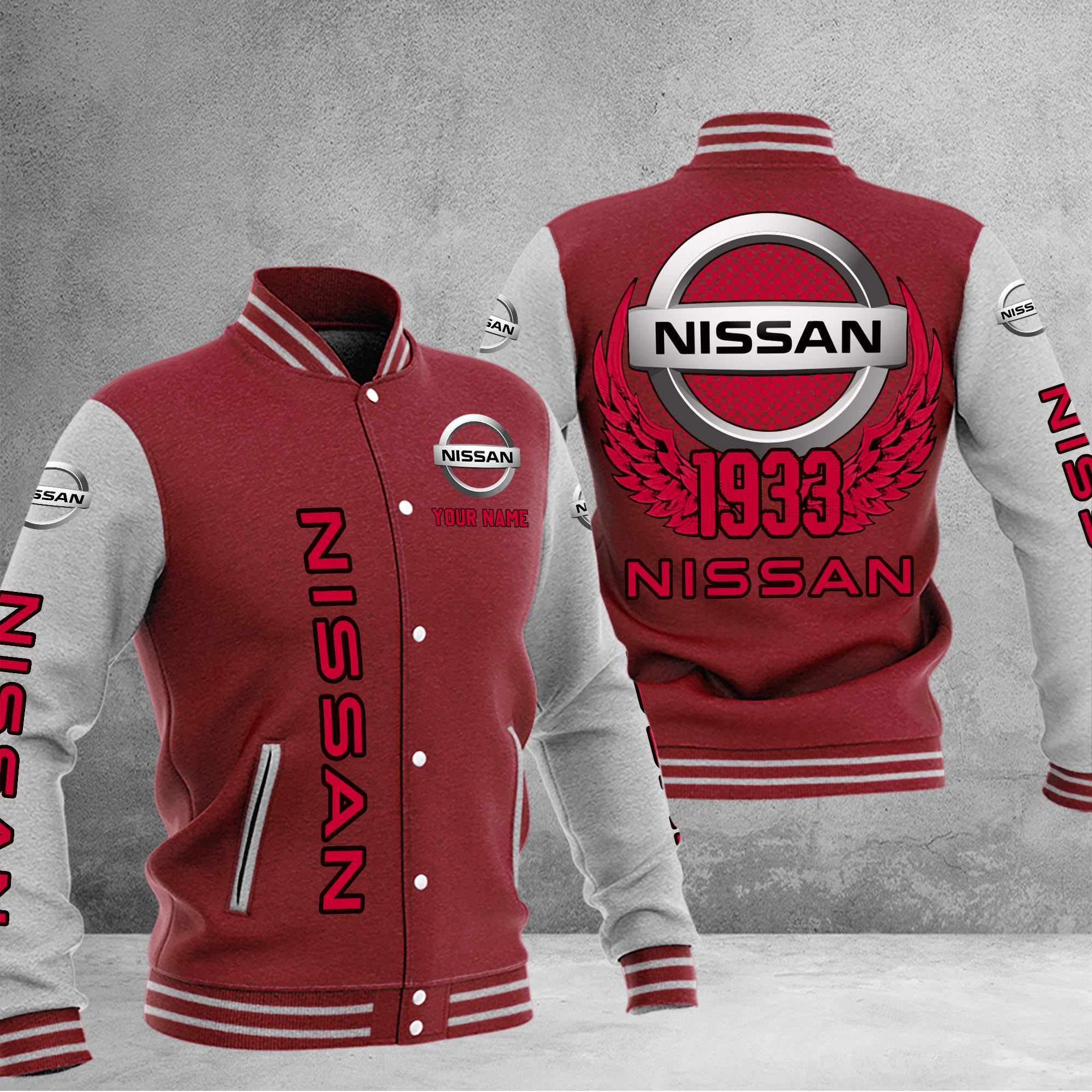 Nissan DMHJ1065 Baseball Jacket Multicolor