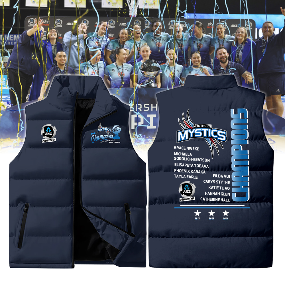 Northern M y s t i c s ANZ Premiership Champions  2D Cotton Vest   2