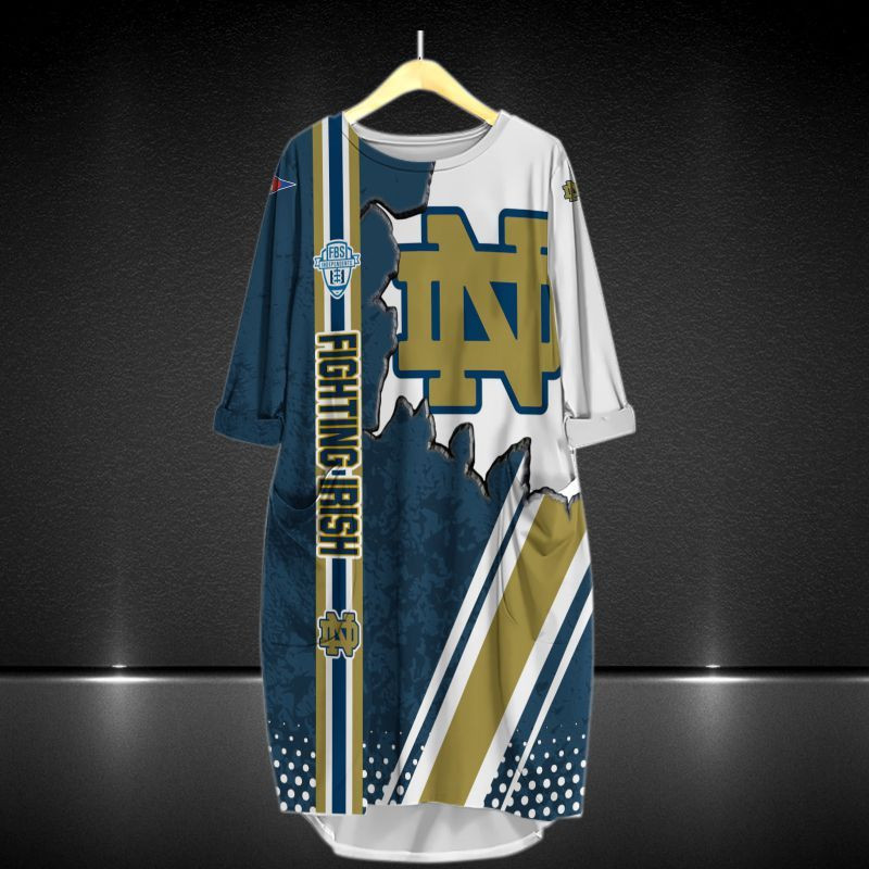 Notre Dame Fighting Irish All Over Print Caftan8425
