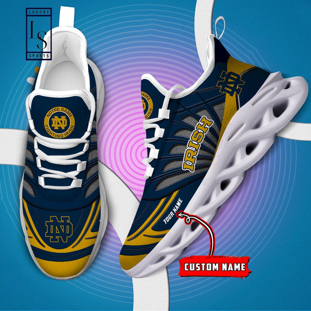 Notre Dame Fighting Irish Custom Name Max Soul Shoes