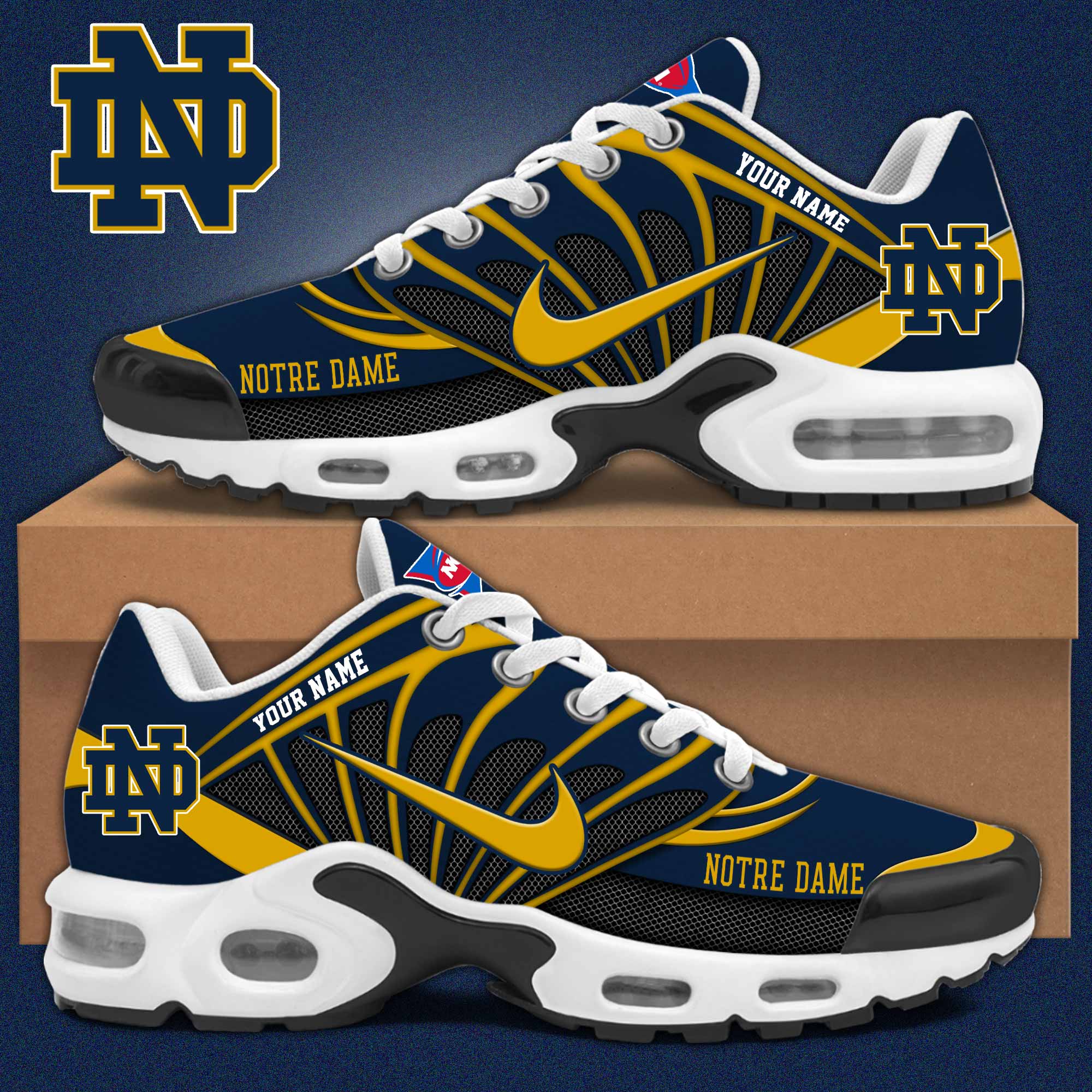 Notre Dame Fighting Irish Personalized Shoes