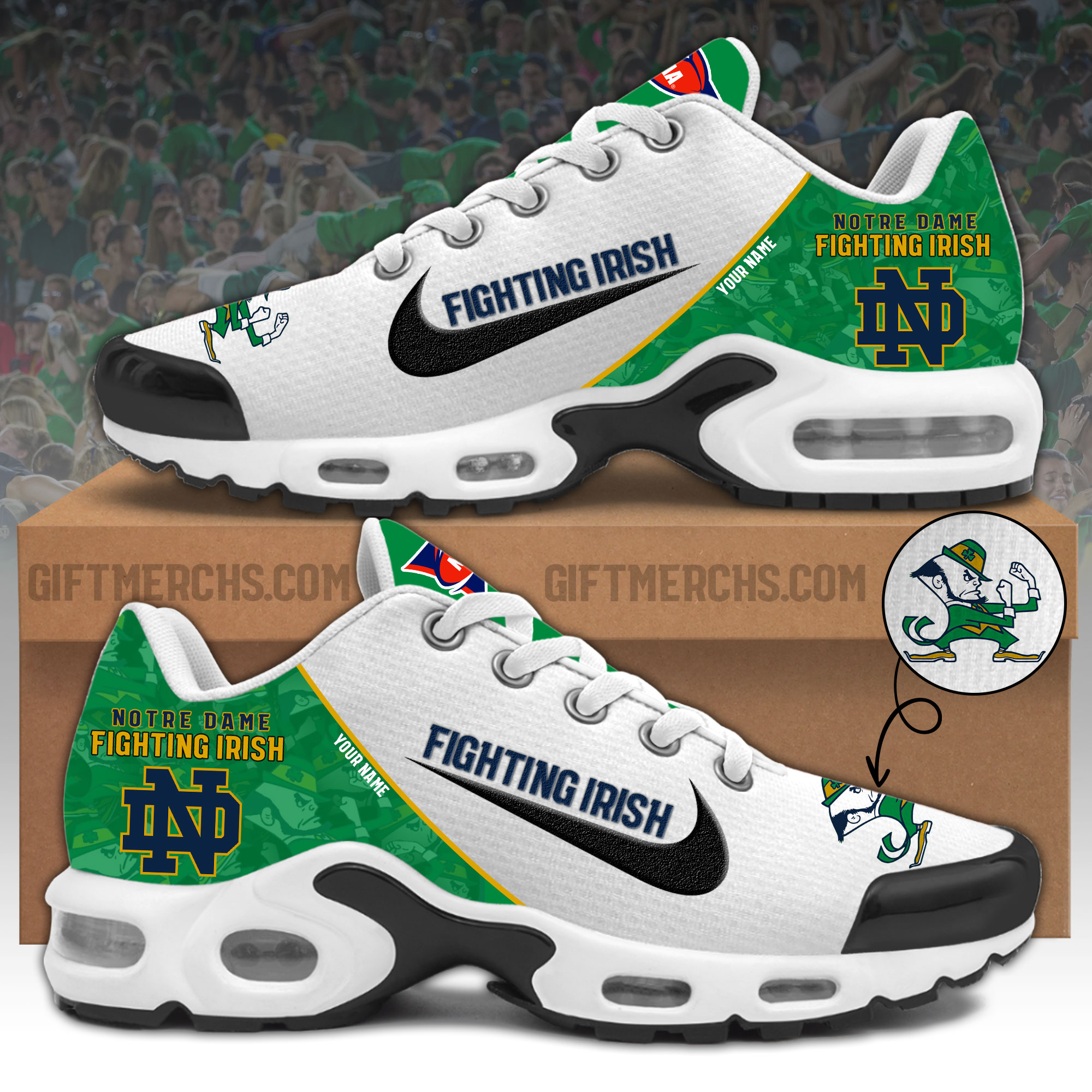 Notre Dame Fighting Irish Personalized Shoes