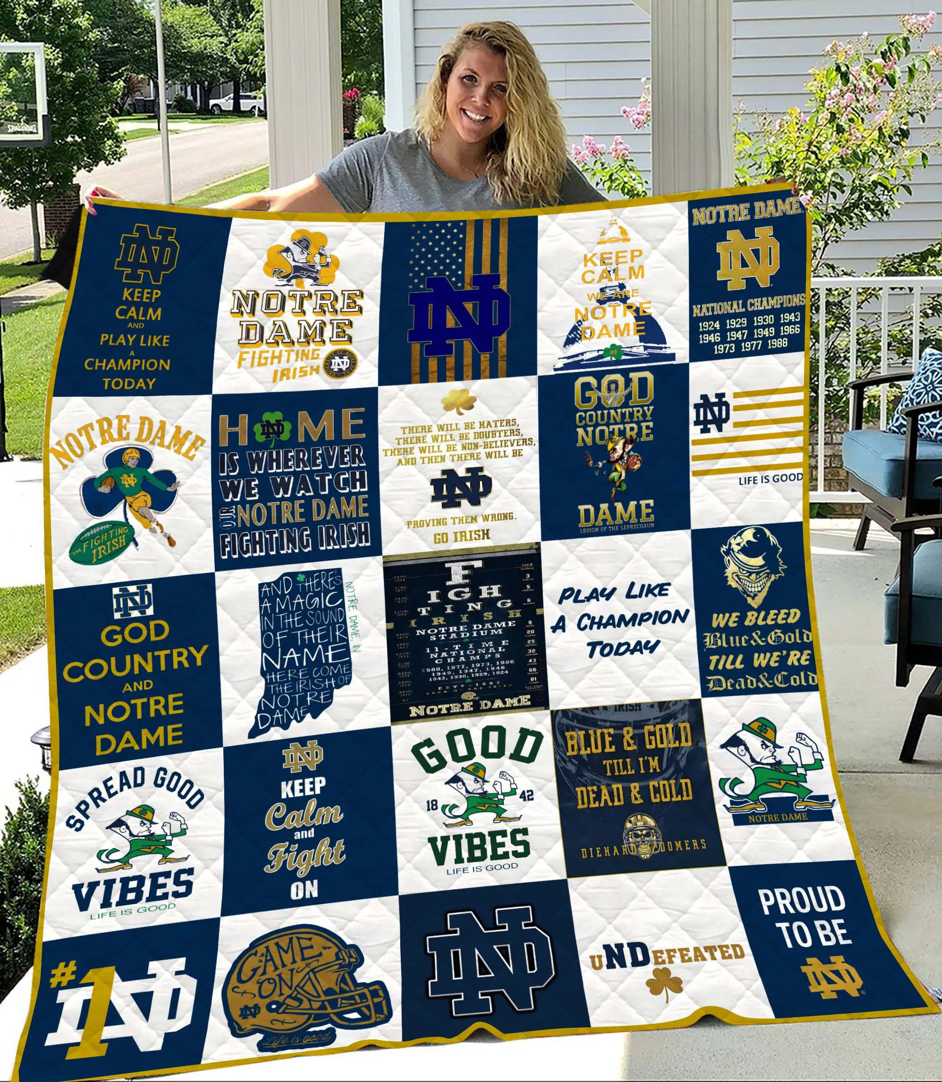 Notre Dame Fighting Irish Quilt