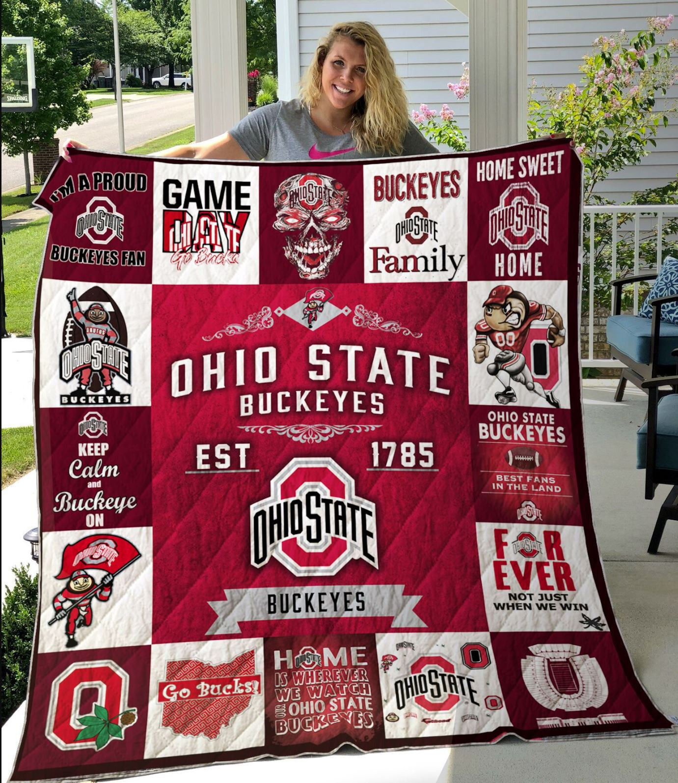 Ohio State Buckeyes Quilt