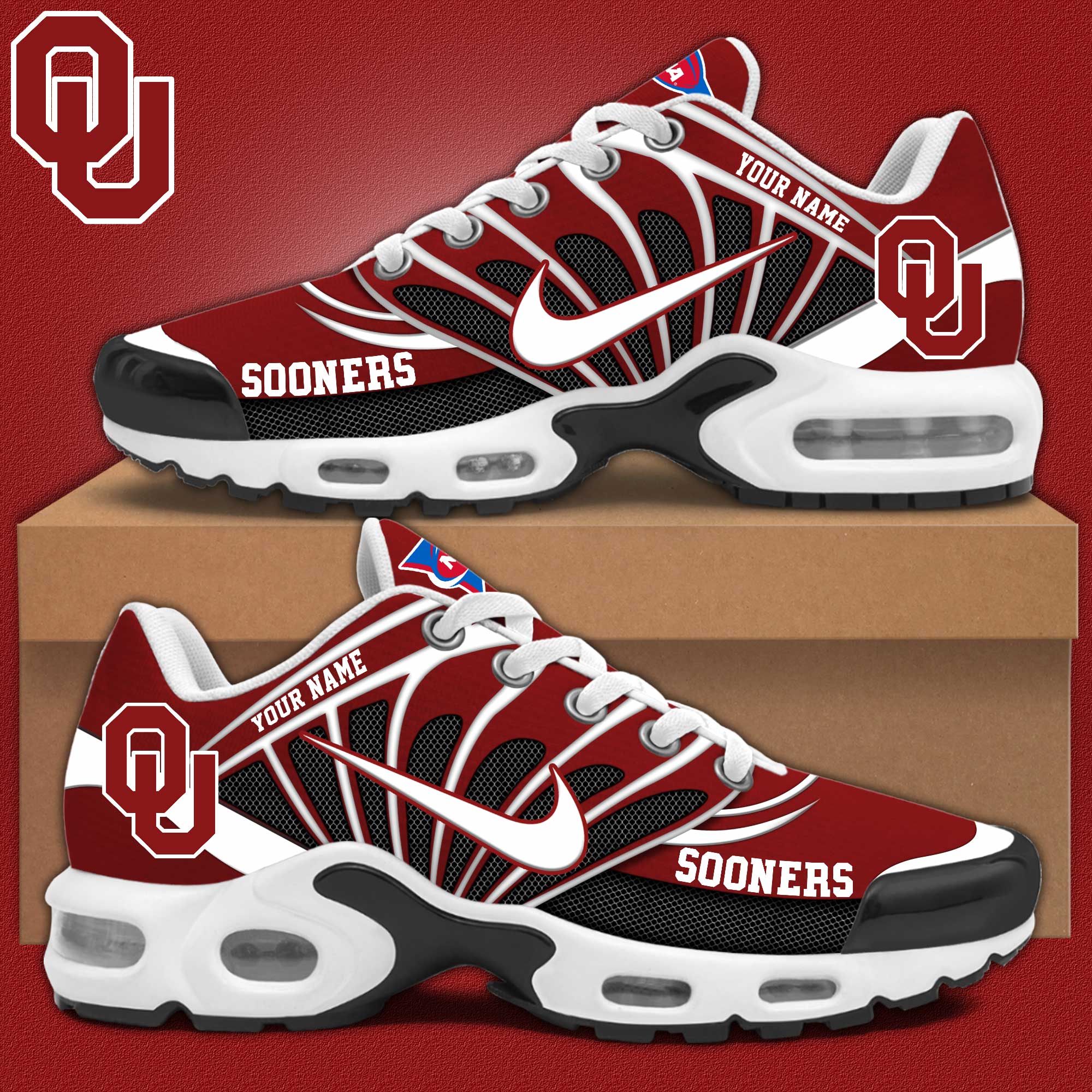 Oklahoma Sooners Personalized Shoes