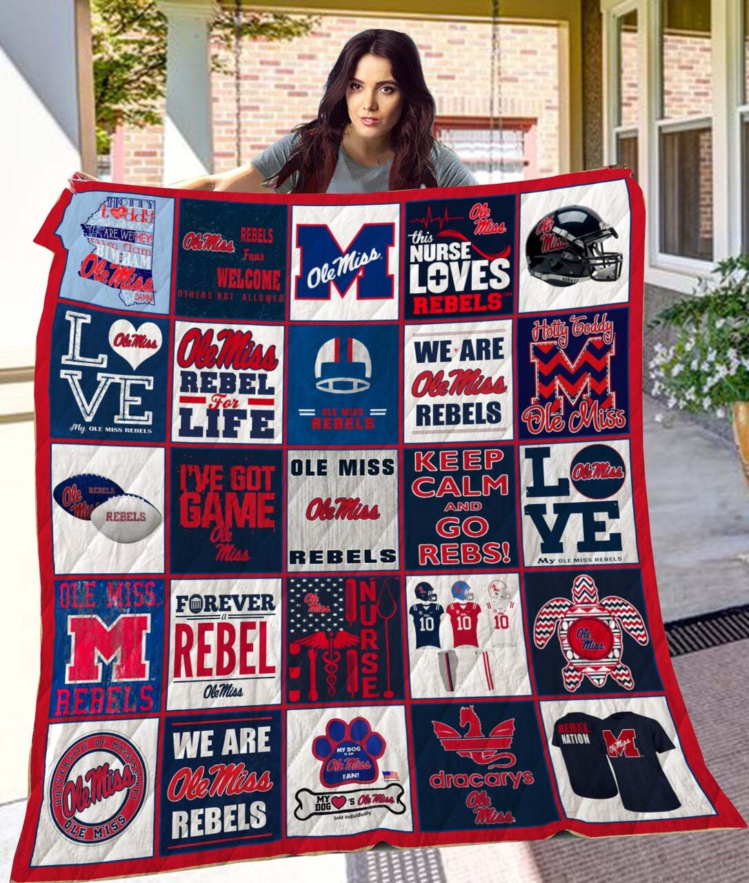 Ole Miss Rebels Quilt
