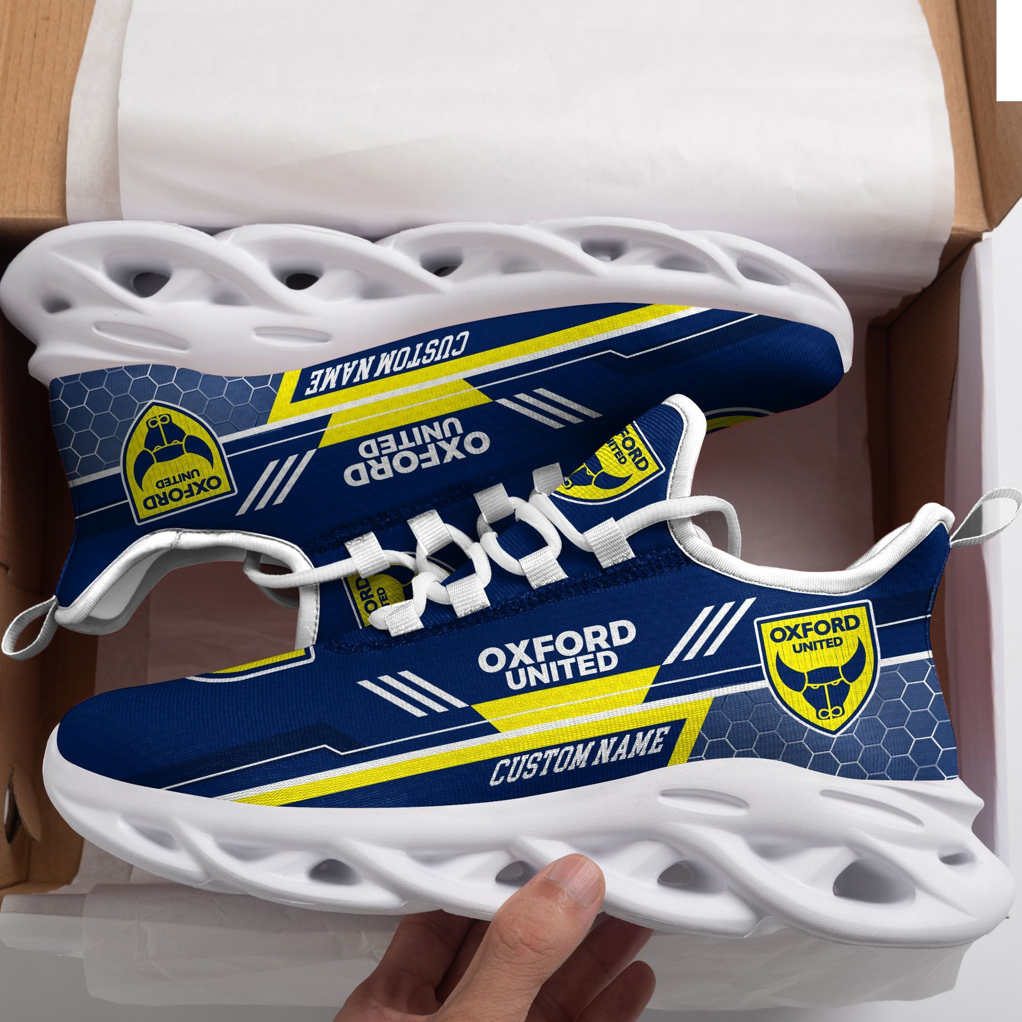 Oxford United Custom Personalized Max Soul Sneakers Shoes