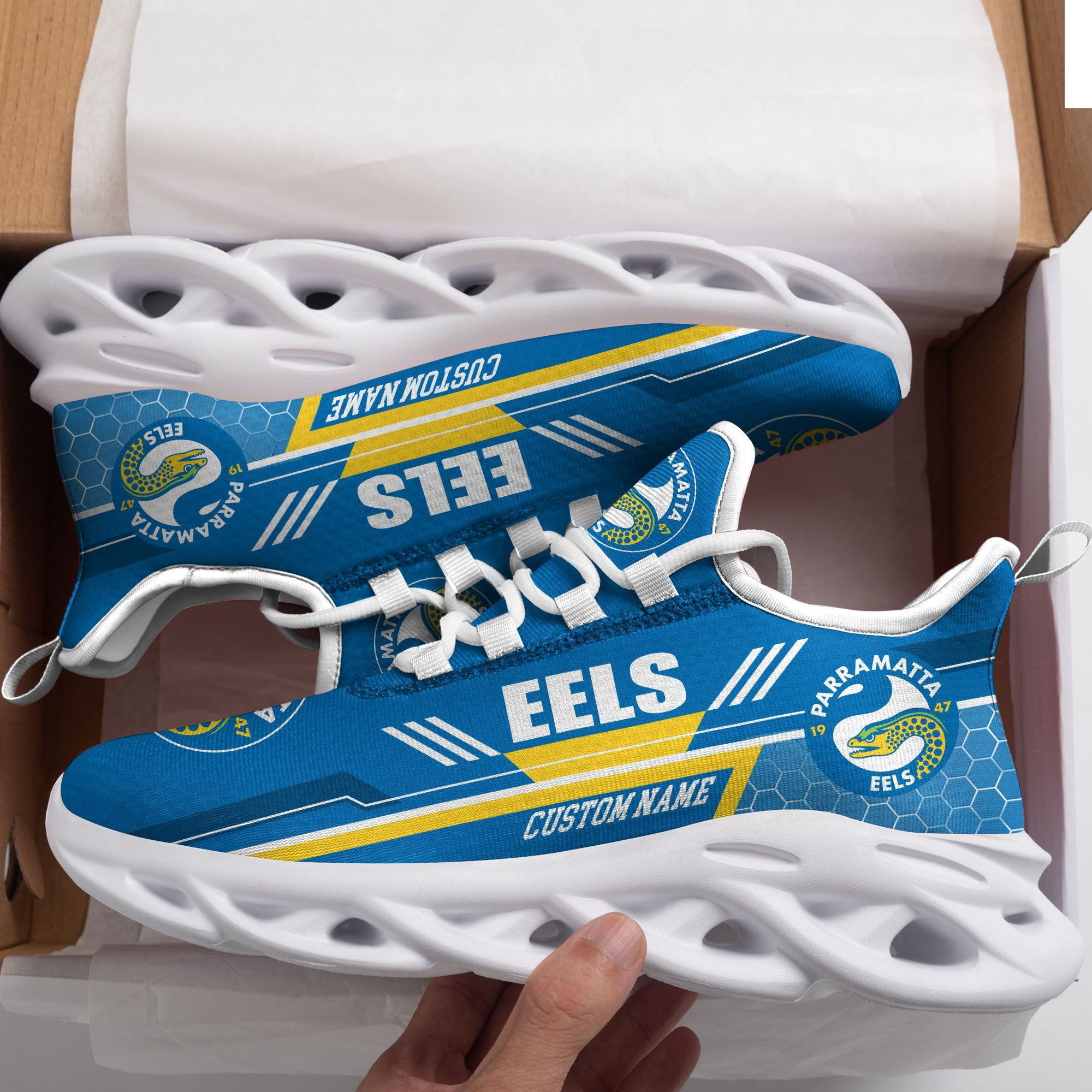 Parramatta Eels Custom Personalized Max Soul Sneakers Shoes