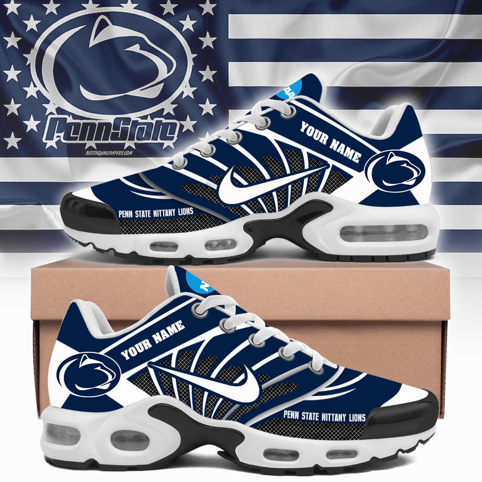 Penn State Nittany Lions Custom Sport Shoes