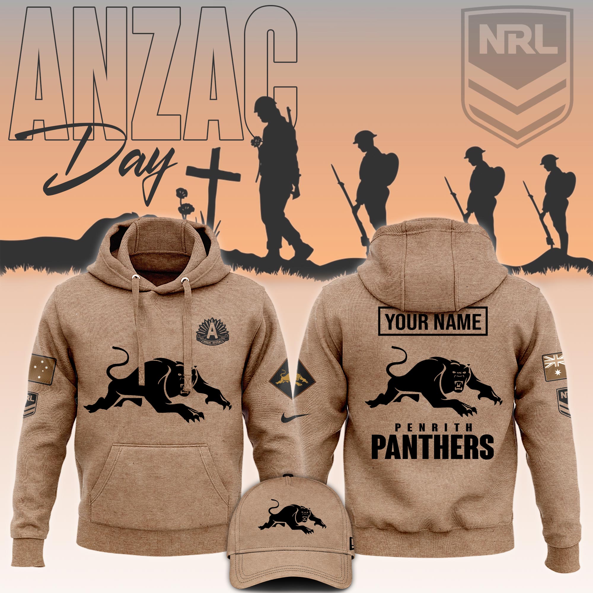 Penrith Panthers ANZAC Day Hoodie