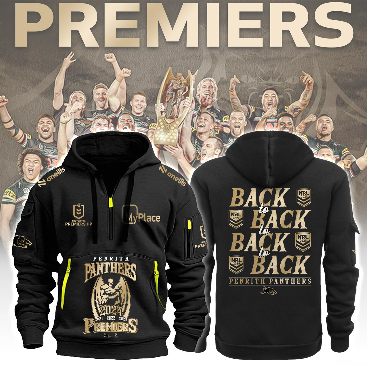 Penrith Panthers Hoodie Premiers