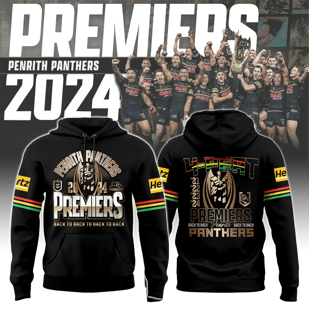 Penrith Panthers Hoodie Premiers Gold