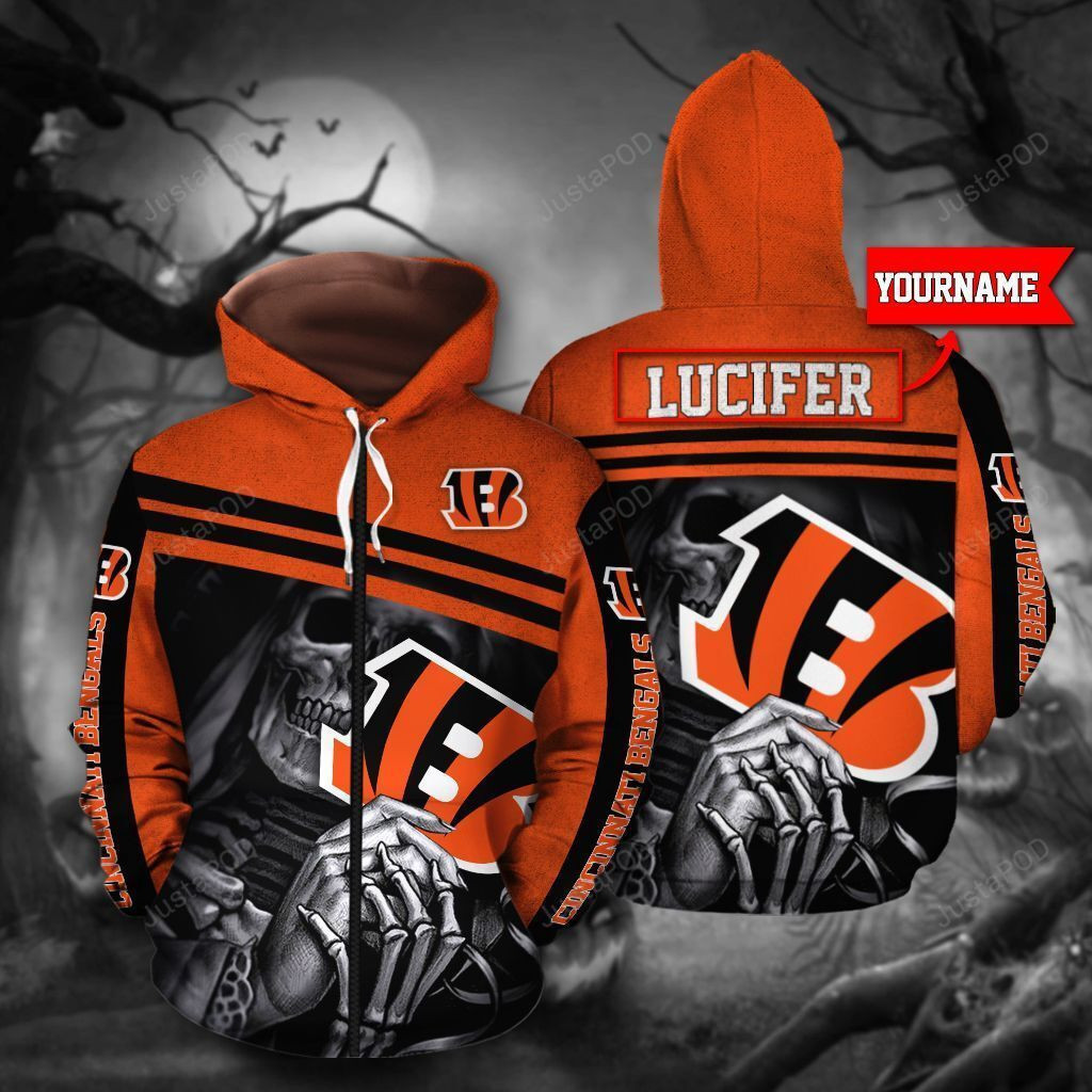 Personalized Cincinnati Bengals Hoodie & Zip Hoodie