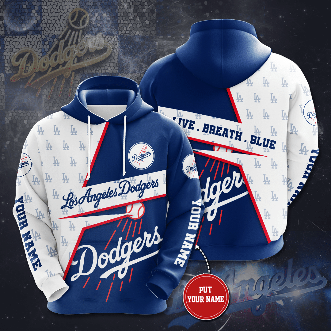 Personalized Los Angeles Dodgers 3D Hoodie