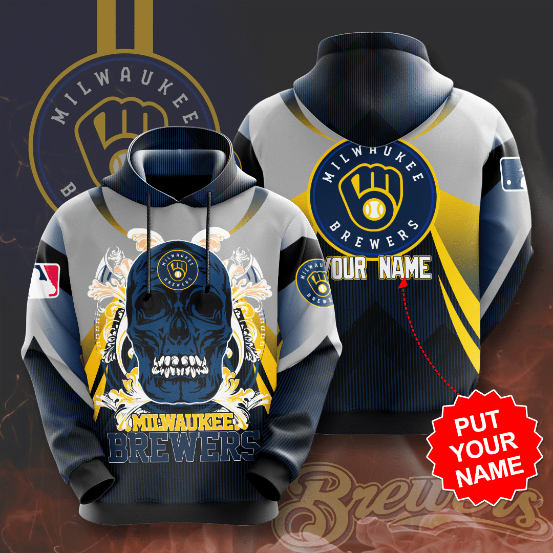 Personalized Milwaukee Brewers 3D Hoodie