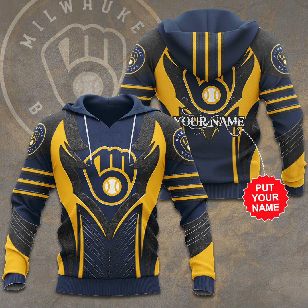 Personalized Milwaukee Brewers 3D Hoodie