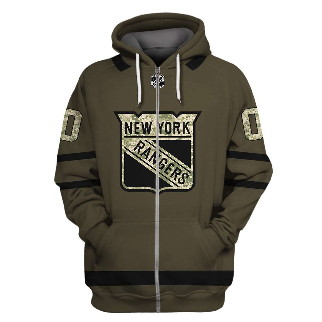 Personalized New York Rangers 3D Pullover Hoodie