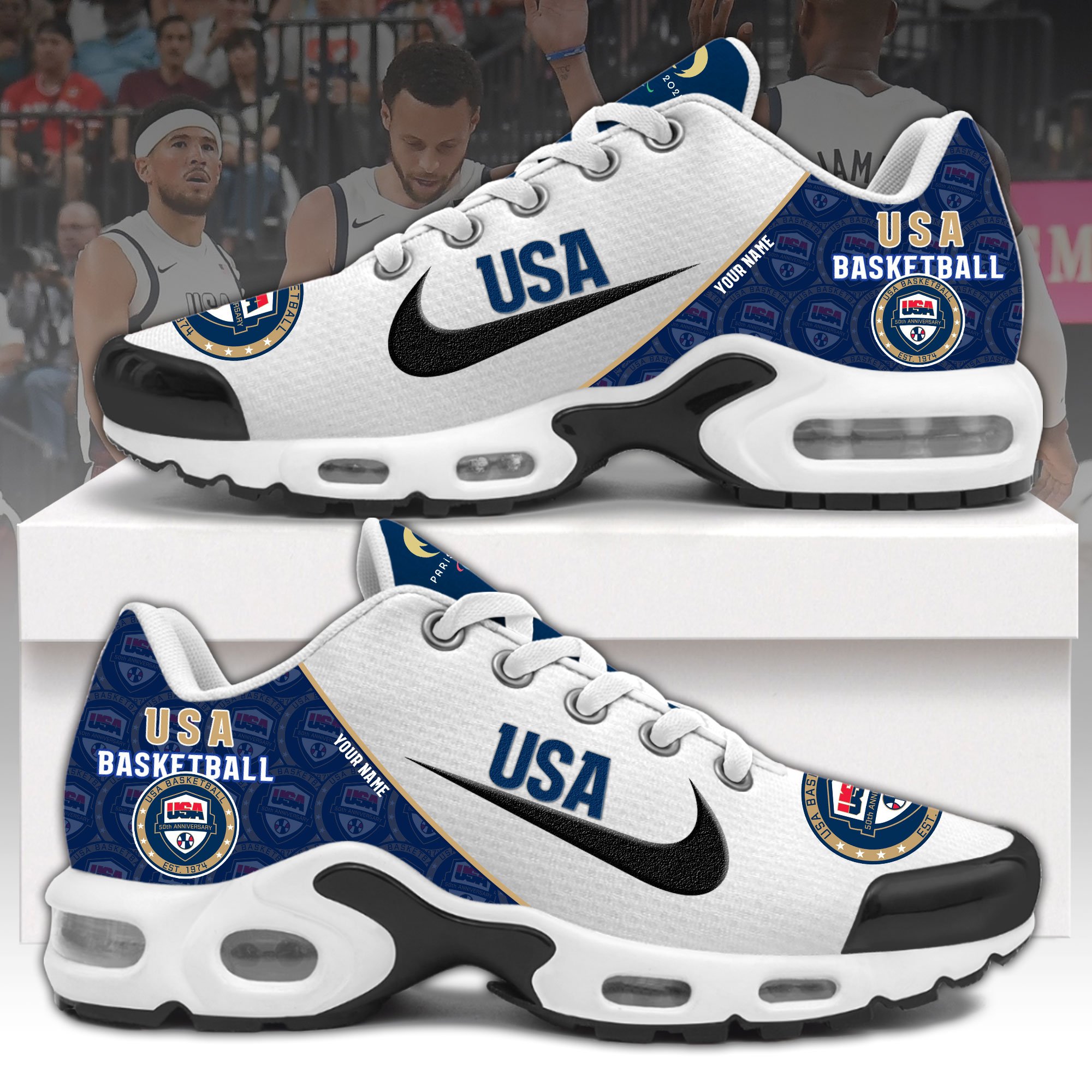 Personalized Shoes USA Baseball
