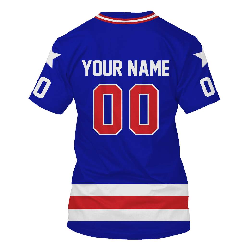 Personalized USA Hockey 3D Pullover Hoodie