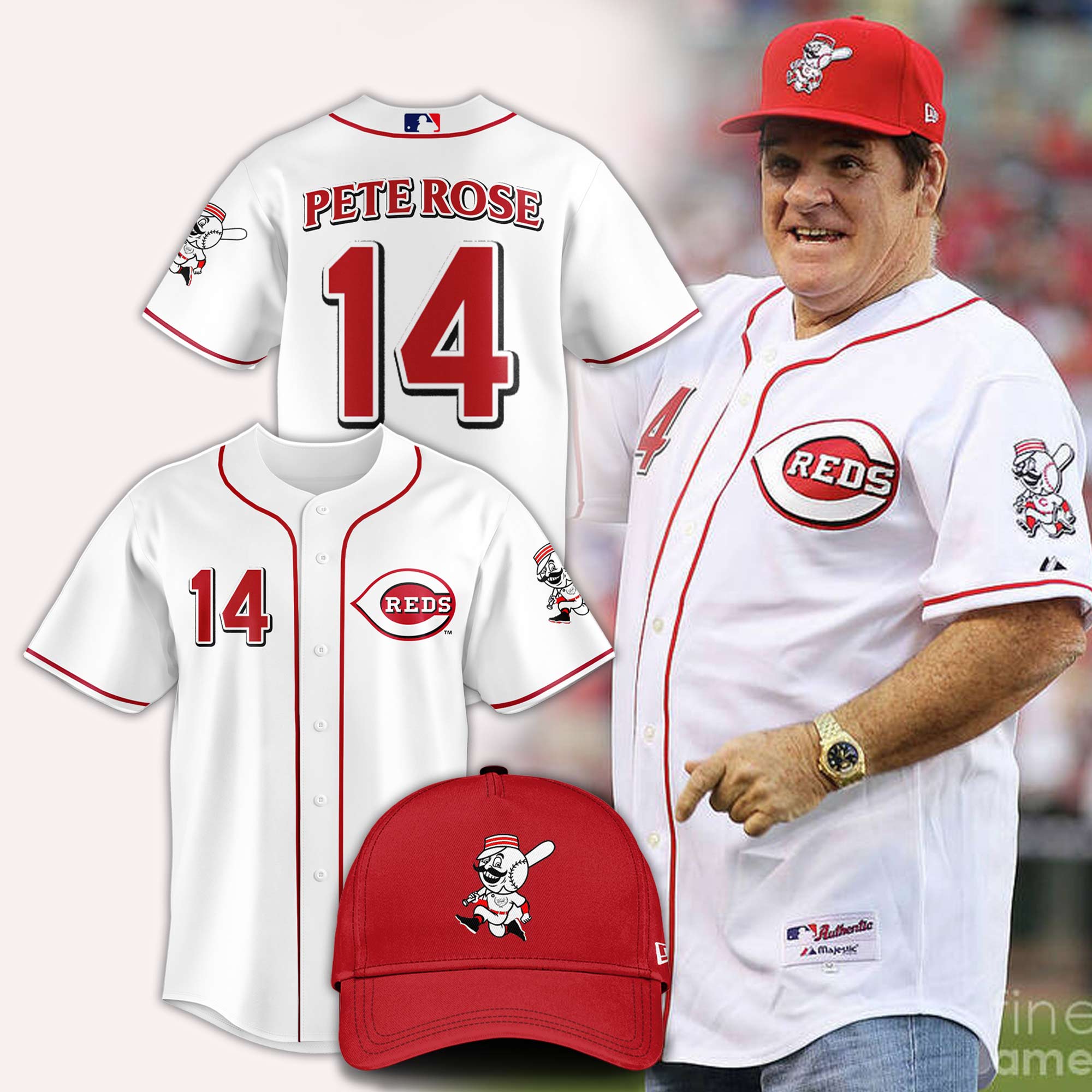 Pete Rose Baseball Jersey