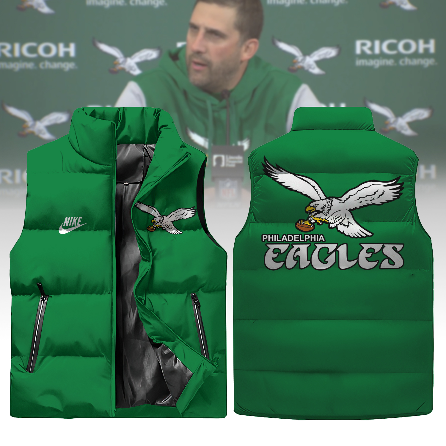 Philadelphia Eagle 3D Cotton Vest 01